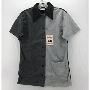 VINTAGE King Louie Top 32 Bowling Shirt 70s Rockabilly Small USA NEW